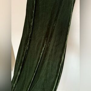 The Hanger Dark Olive Green Velvet Maxi Dress